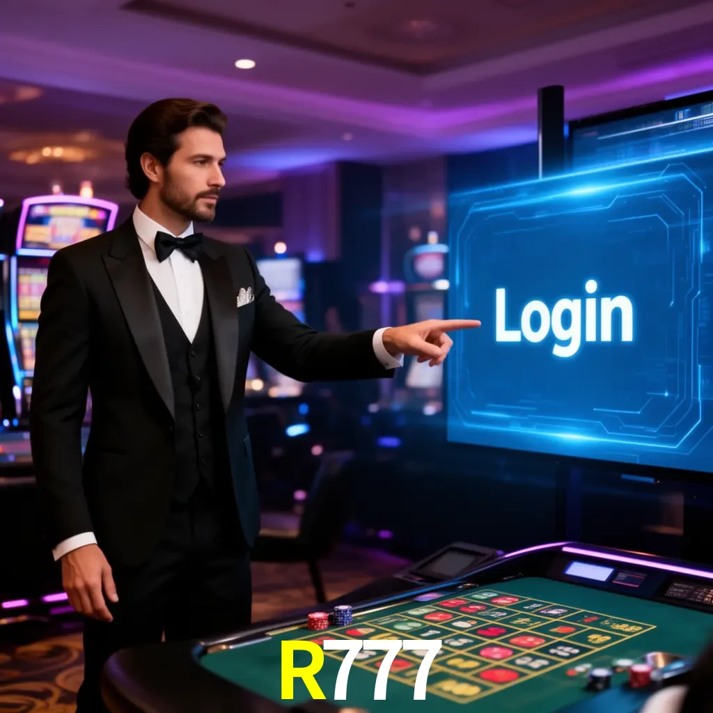 R777 Login - OTP, cuenta y soporte Pantalla R777 Login con OTP, contraseña, cuenta segura y soporte móvil